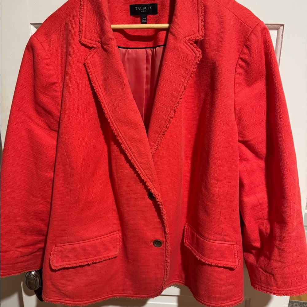 Talbots Women's Bold Red Blazer